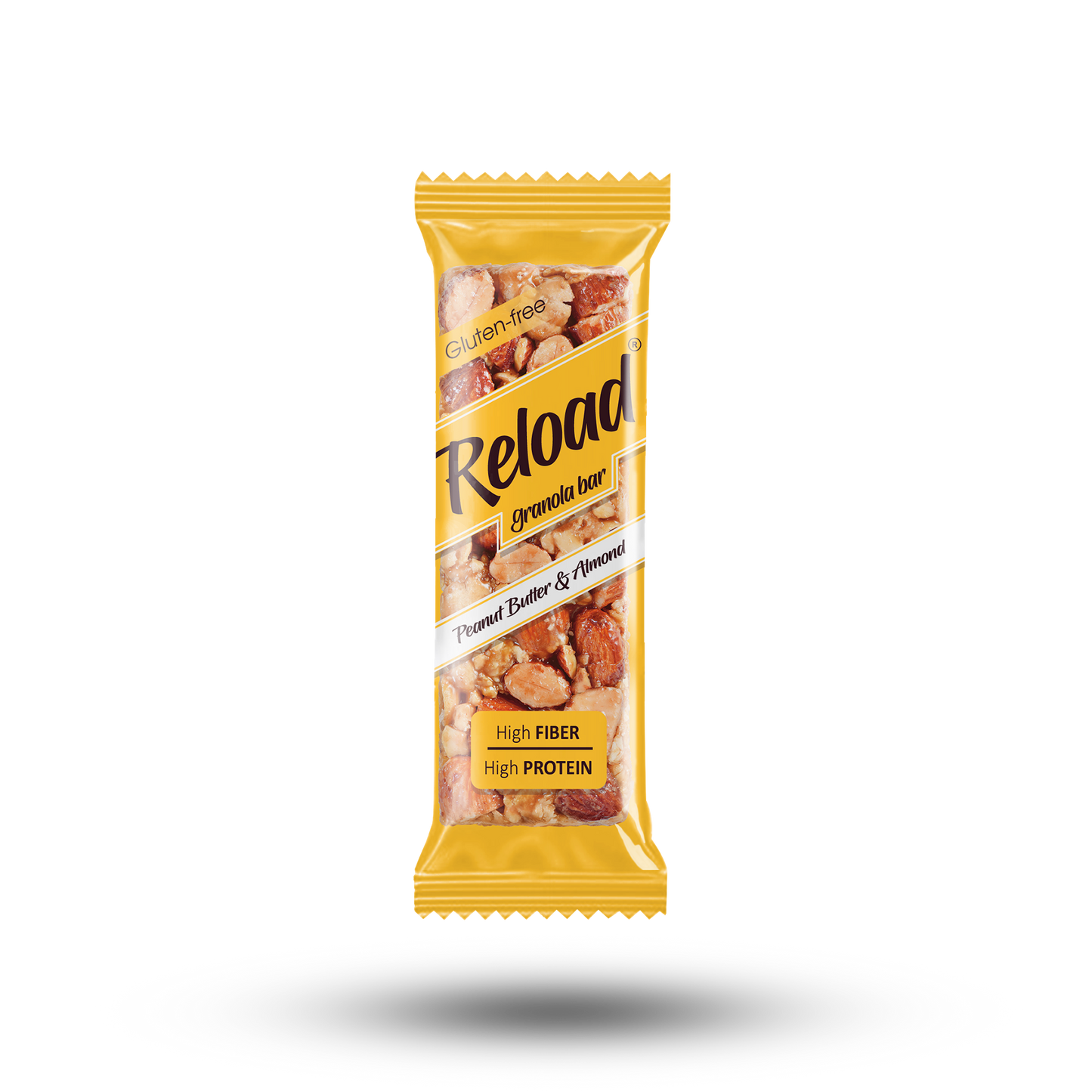 Reload Granola Bar Peanut Butter & Almond – Box (6 Bars)