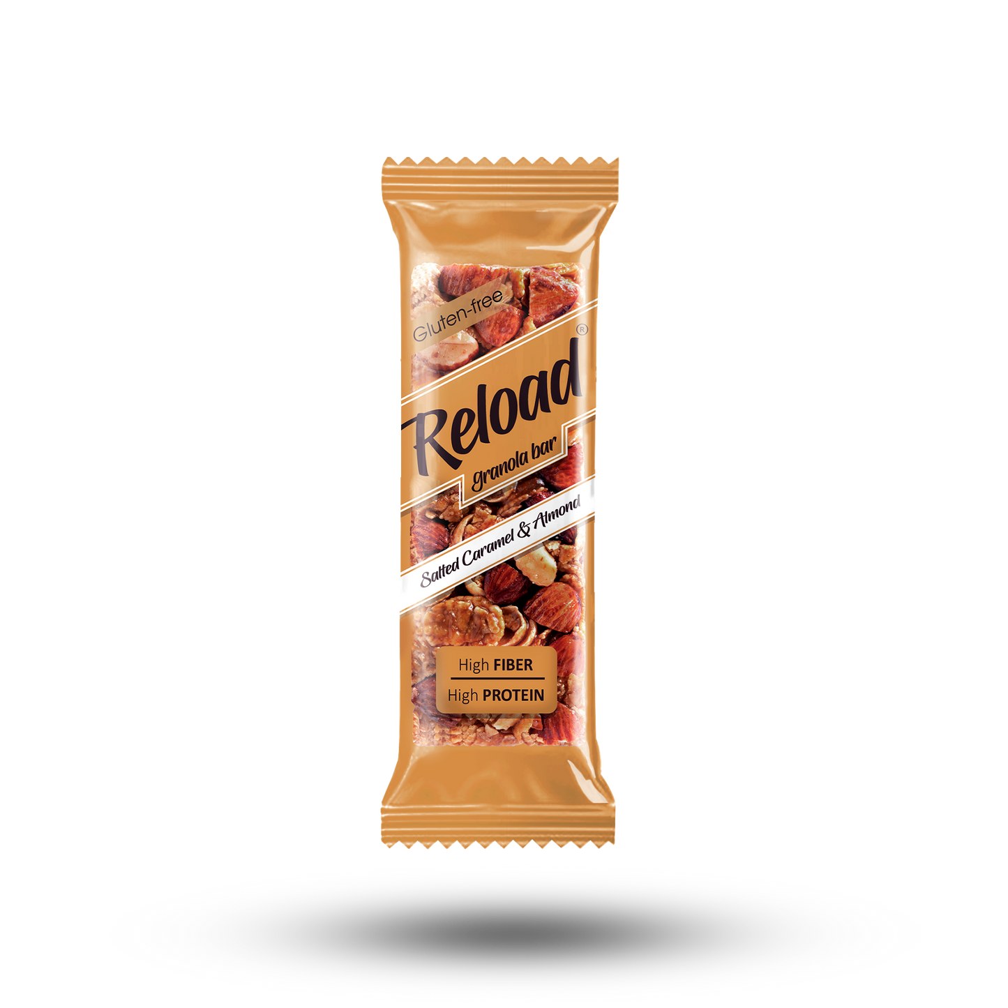 Reload Granola Bar Salted Caramel & Almond – Box (6 Bars)