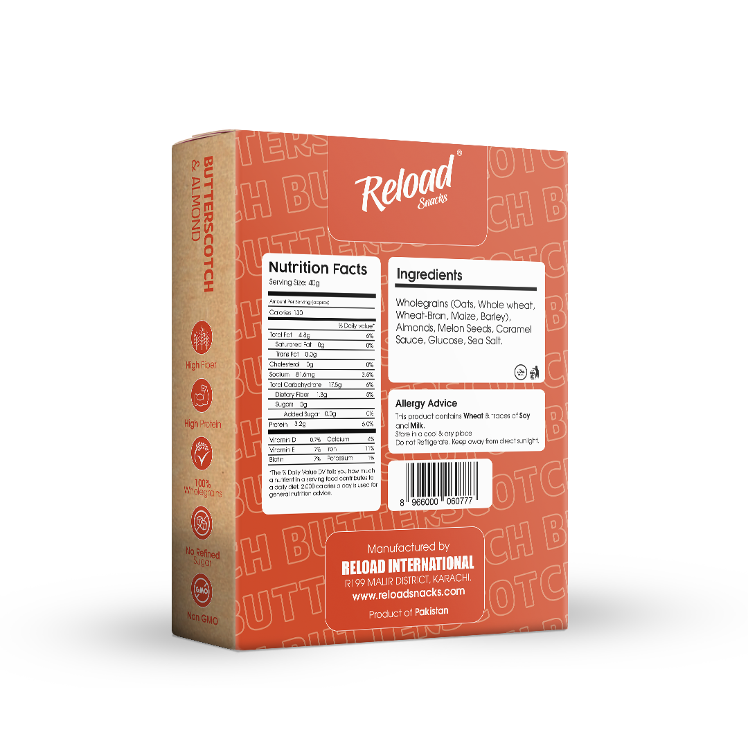 Reload Butter Scotch Granola Cereal | 350 – Gram